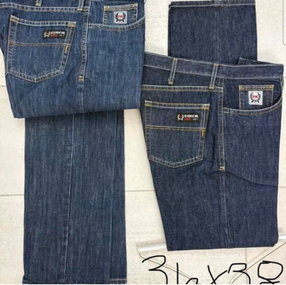 Cinch Men's Dark Indigo Relaxed FR Jeans